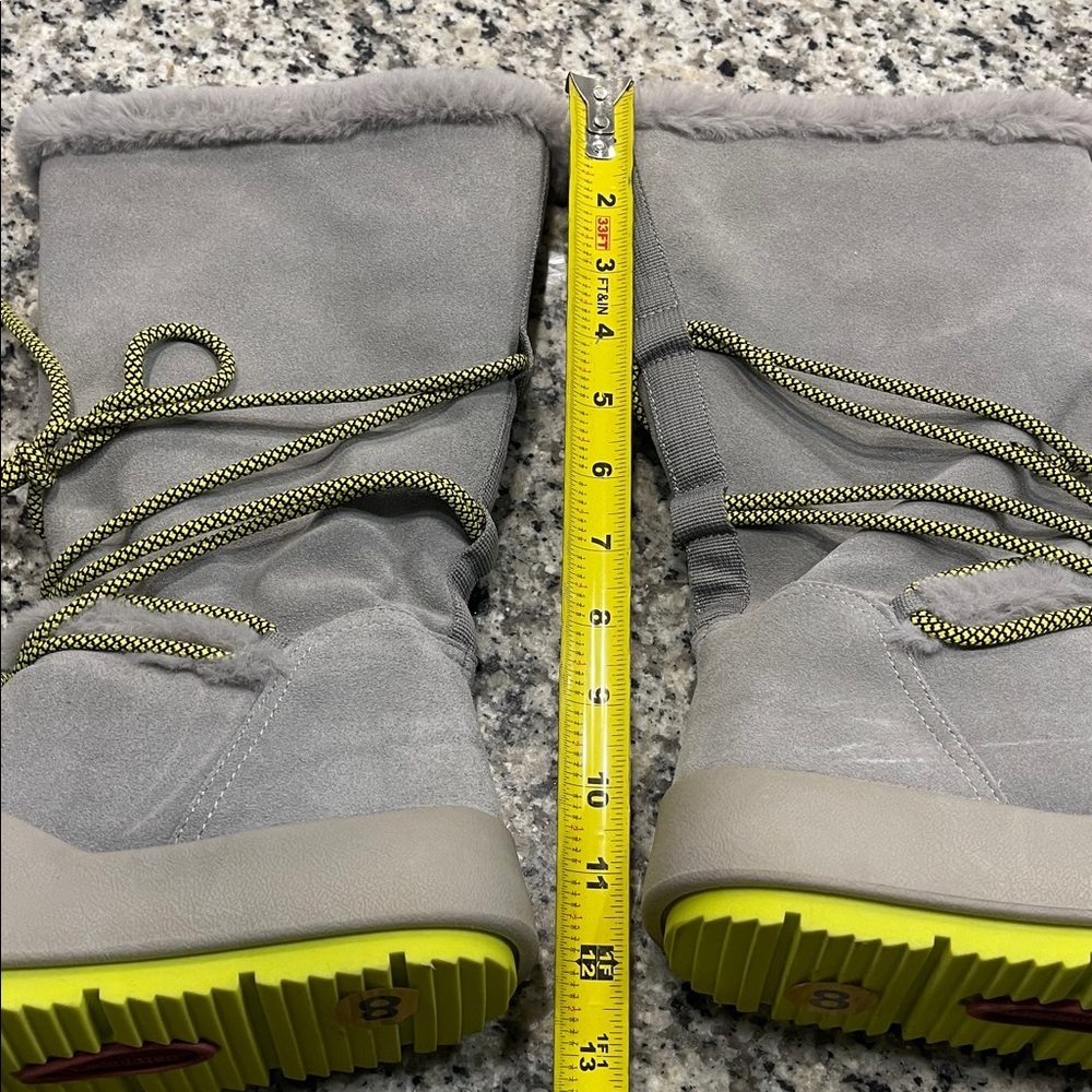 Baretraps Danney Women's Water Resistant Winter Boot Gray and Green Size 8 - Picture 16 of 17